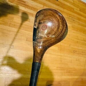 Golf PowerBilt Citation Persimmon 1 Wood Driver Thoroughbred Steel Shaft